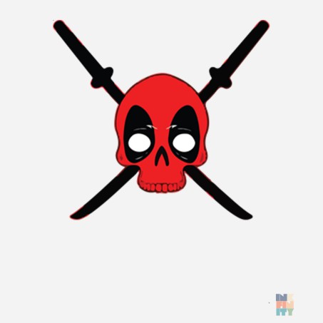 Beach Bag Red Skull Ninja #inkfinity