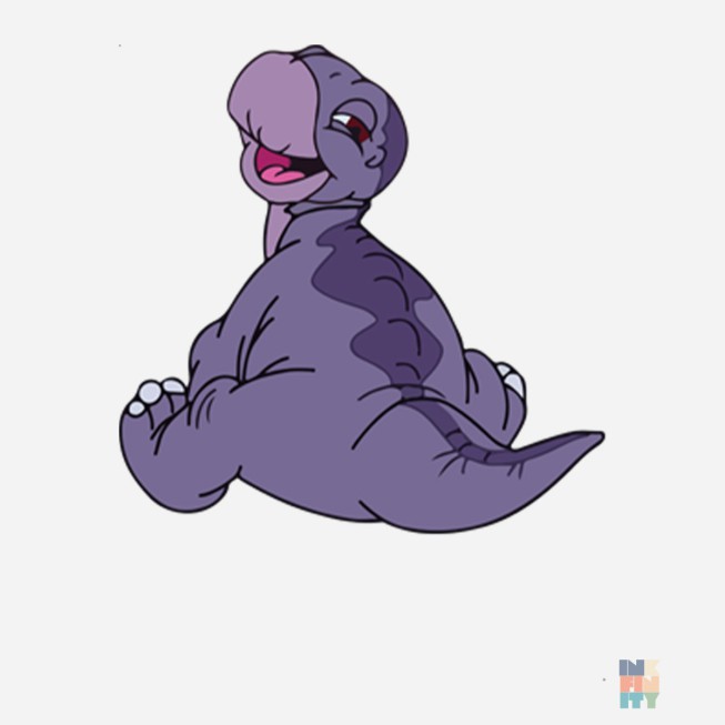 Beach Bag Funny Purple Dinosaur