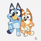 Sacosa cu Manere Scurte Happy Dogs