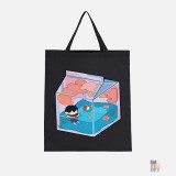 Tote Bag Short Handles Vacation Drink
