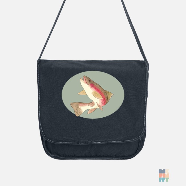 Vintage Canvas Bag Happy Fish SG Accessories