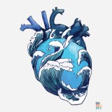 Pulover de Barbati Heavyblend Ocean Heart Gildan