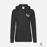 Lightweight Lady-Fit Zip Hoodie Flying Shell Fruit of the Loom