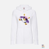 Lightweight Lady-Fit Zip Hoodie Fat Pink Fruit of the Loom #inkfinity
