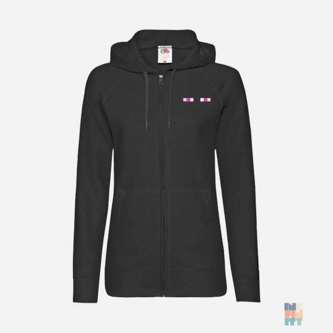 Lightweight Lady-Fit Zip Hoodie Eyes Fruit of the Loom