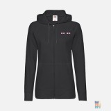 Lightweight Lady-Fit Zip Hoodie Eyes Fruit of the Loom