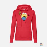 Classic Lady-Fit Hoodie Happy Yellow Fruit of the Loom #inkfinity