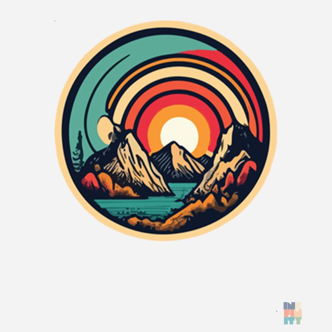 Pulover Raglan de Dama Sun Abstract Fruit of the Loom