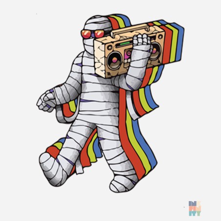 Atheltic Sweater Dancing Mummy Russell #inkfinity