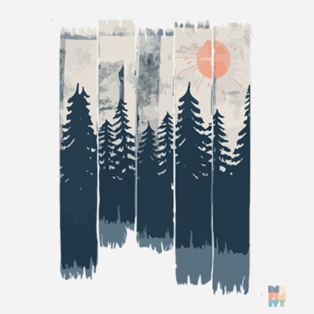 Pulover Raglan de Barbati Nature Trees Fruit of the Loom #inkfinity