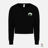 Pulover Cropped de Dama Dog Sniff Just Hoods