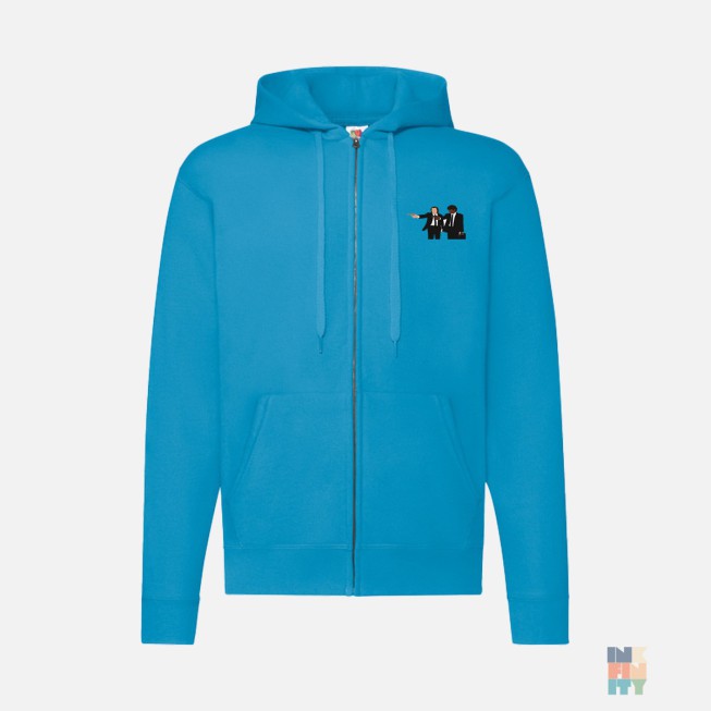 Zip Hoodie Men in Suits Fruit of the Loom