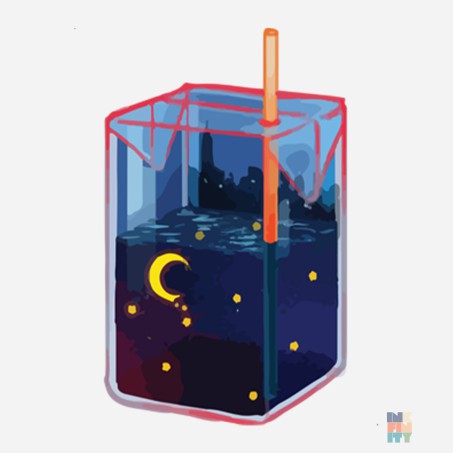 Lightweight Shorts Night Drink Fruit of the Loom #inkfinity