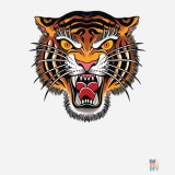 Glass Bottle with Cover Tiger