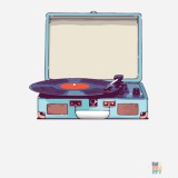 Sticla din Metal Vinyl Record