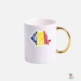 Gold Handle Mug Romania #inkfinity