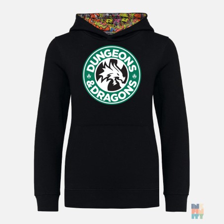 Kids Hood Model Hoodie Dungeons Dragons Kariban #inkfinity