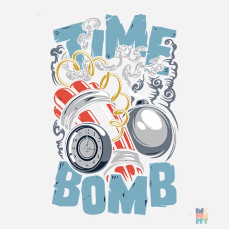 Hanorac Premium cu Fermoar de Copii Time Bomb Fruit of the Loom #inkfinity