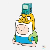 Pulover Heavyblend de Copii Adventure Time Gildan