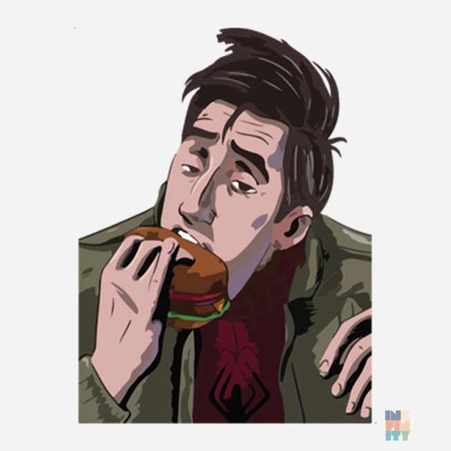 Kids Heavy Blend Sweater Burger Love Gildan