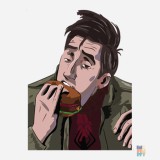 Kids Heavy Blend Sweater Burger Love Gildan