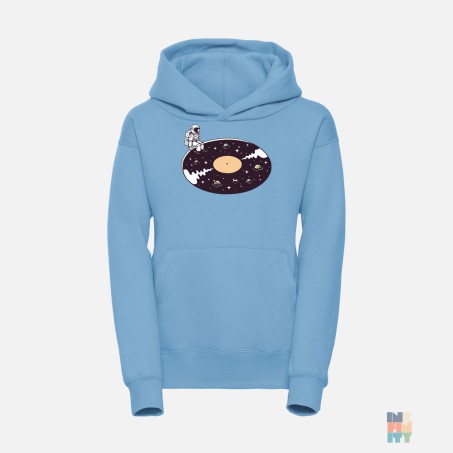Kids Athletic Hoodie Space Vinyl Russell #inkfinity