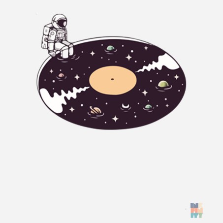 Kids Athletic Hoodie Space Vinyl Russell #inkfinity