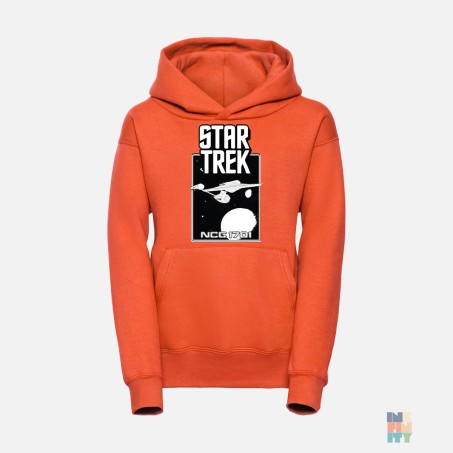Kids Athletic Hoodie NCC 1701 Russell #inkfinity