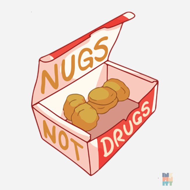 Kids Heavy Blend Sweater Nugs Not Drugs Gildan