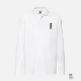 Polo cu Mânecă Lungă de Copii Romania Flag Fruit of the Loom #inkfinity
