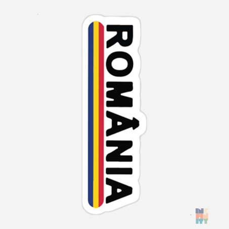 Polo cu Maneca Lunga de Copii Romania Flag Fruit of the Loom #inkfinity