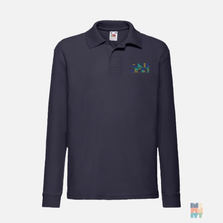 Kids Long Sleeve Polo One Tribe Fruit of the Loom #inkfinity