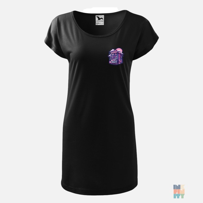 Tricou Lung de Dama Japan Vending Machine Malfini