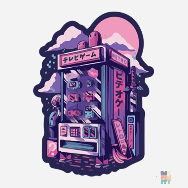 Tricou Lung de Dama Japan Vending Machine Malfini