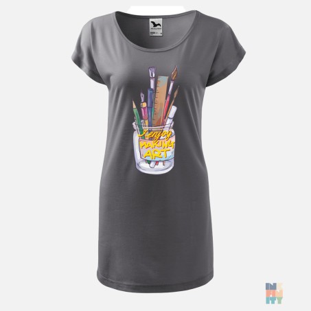 Tricou Lung de Dama Artist Tools Malfini #inkfinity