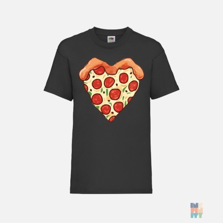 Tricou Valueweight de Copii Pizza Heart Fruit of the Loom #inkfinity