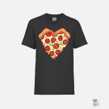 Kids Valueweight T-Shirt Pizza Heart Fruit of the Loom #inkfinity
