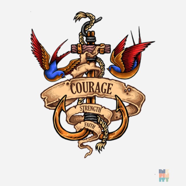 Kids Athletic T-Shirt Courage Russell