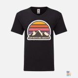 V-Neck T-Shirt Adventure Awaits Landscape Fruit of the Loom #inkfinity