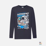Tricou cu Mânecă Lungă de Copii Astronaut Crunch Fruit of the Loom #inkfinity