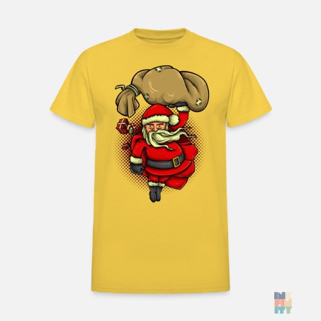 Tricou Bumbac Premium de Barbati Santa Hero Gildan #inkfinity