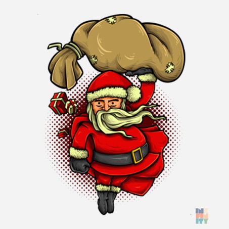 Tricou Bumbac Premium de Barbati Santa Hero Gildan #inkfinity