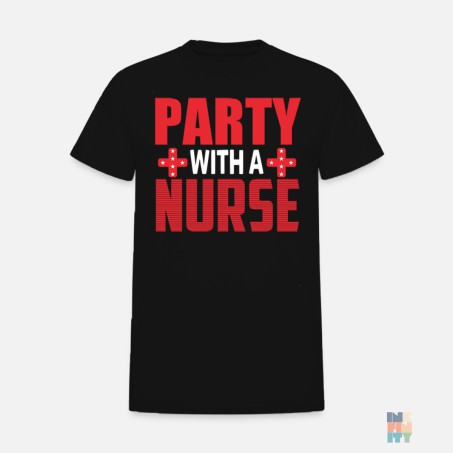 Tricou Bumbac Premium de Barbati Party Nurse Gildan #inkfinity
