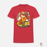 Premium Cotton T-Shirt Working Bird Gildan #inkfinity