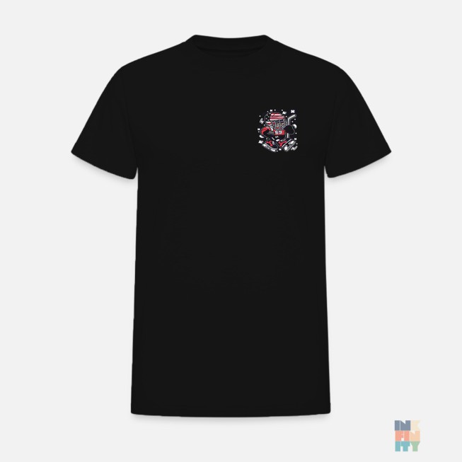 Premium Cotton T-Shirt Hockey Player Gildan