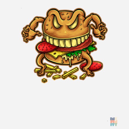 Hanorac Heavyblend de Barbati Crazy Burger Gildan #inkfinity