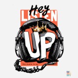 Hanorac Heavyblend de Barbati Listen Up Gildan