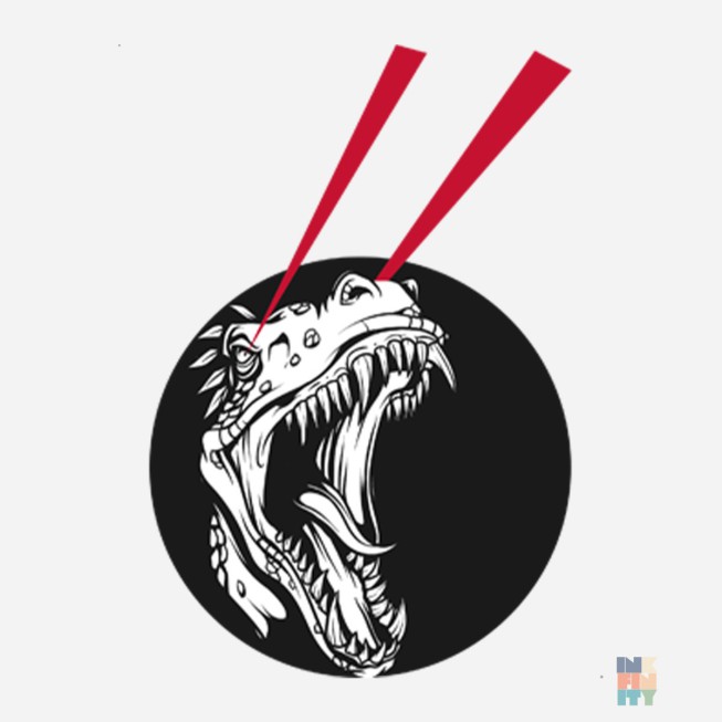 Hanorac Heavyblend de Barbati Laser Dinosaur Gildan