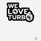 Car Decal Love Turbo