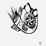 Car Decal Monster Engine